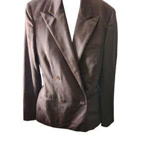 Ralph Lauren Collection Wool Blend Blazer Womans Size 4 Purple Tag Pre-owned